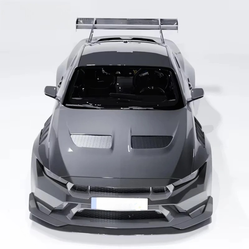 Icooh Racing Gtd Style Carbon Fiber Front Engine Hood New Condition Bonnet for  Mustang